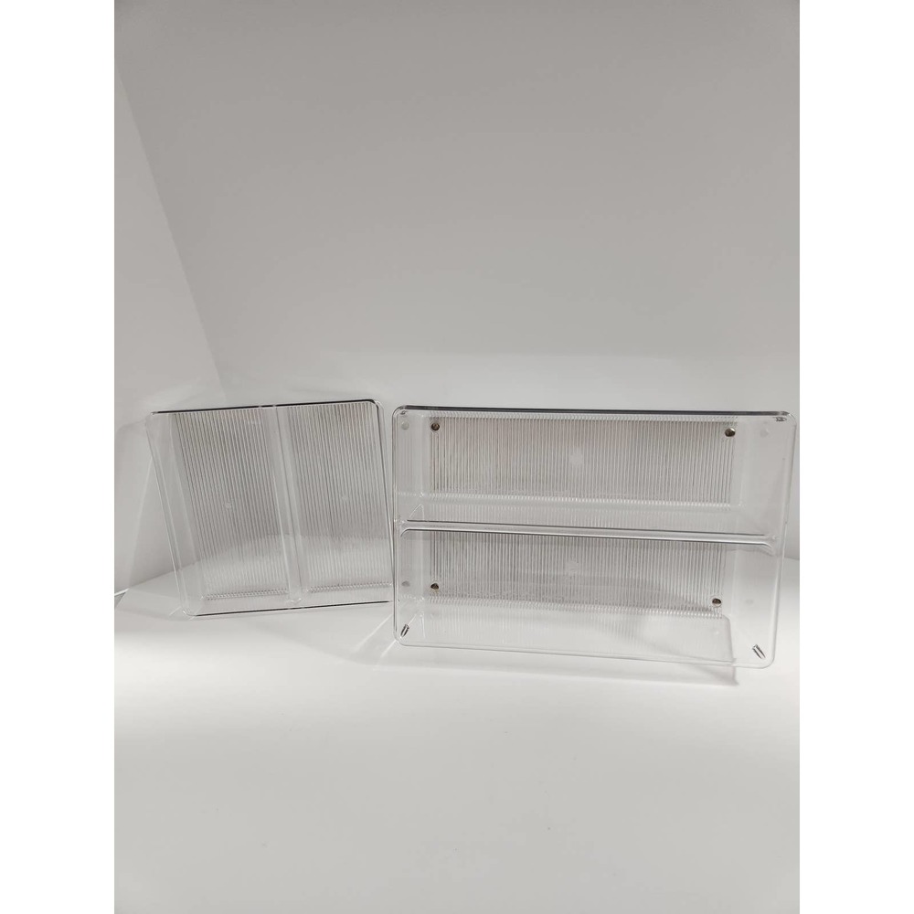 12x8 2-piece Clear plastic organizer